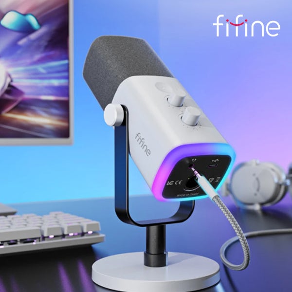 FIFINE AM8 피파인 마이크 다이나믹 방송용 스탠드 녹음 유튜버 먹방 유튜브용
