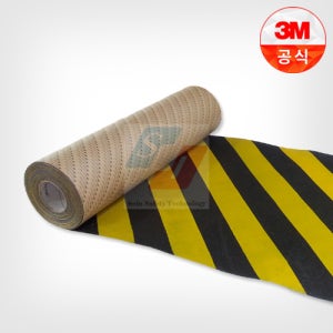 3M 미끄럼방지테이프 논슬립테이프 요철용 안전사선 검정노랑 600mmX18m 계단미끄럼방지 계단논슬립 미끄럼방지패드 미끄럼방지스티커 논슬립패드 바닥논슬립 세라믹테이프 체크철재계단