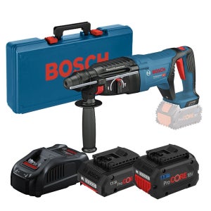 보쉬 GBH18V-26D 충전 D핸들 로터리해머 18V ProCORE 4.0Ah 8.0Ah 배터리 2개 세트