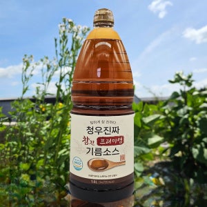 청우 참기름이 들어간 프리미엄 맛 기름 업소용 소스 1.8L, 8개