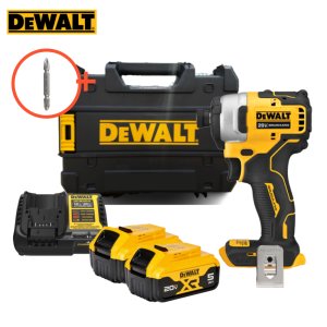 디월트 DCF809P2 20V MAX BL 컴팩트 임팩 드라이버 5.0Ah 배터리 2개 세트