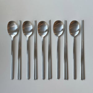 SMF 올스텐 5인 수저 세트 삼미 레이디 기본 민무늬