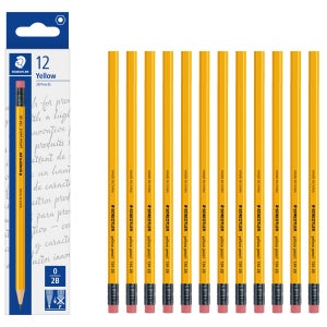 스테들러 노란 지우개 연필 134 2B 1다스