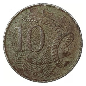 호주 10센트 달러 주화 발행년도 랜덤 (병품) 1개 큰거문고새