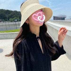 자외선 차단 챙넓은 돌돌이 썬캡 여름 휴양지 바캉스 모자