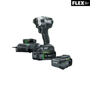 (플렉스 FLEX) 24V 충전 임팩트 드라이버 드릴 풀세트 FX1371-2BA