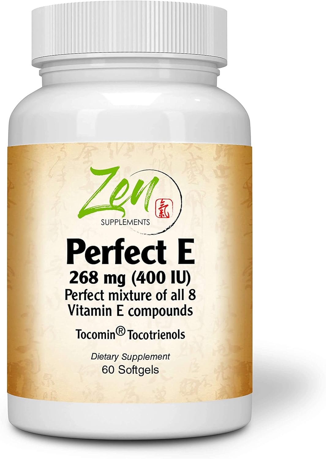 젠 풀 스펙트럼 퍼펙트 E 비타민E <b>컴플렉스</b> 믹스 토코페롤 <b>토코트리에놀</b> 60정