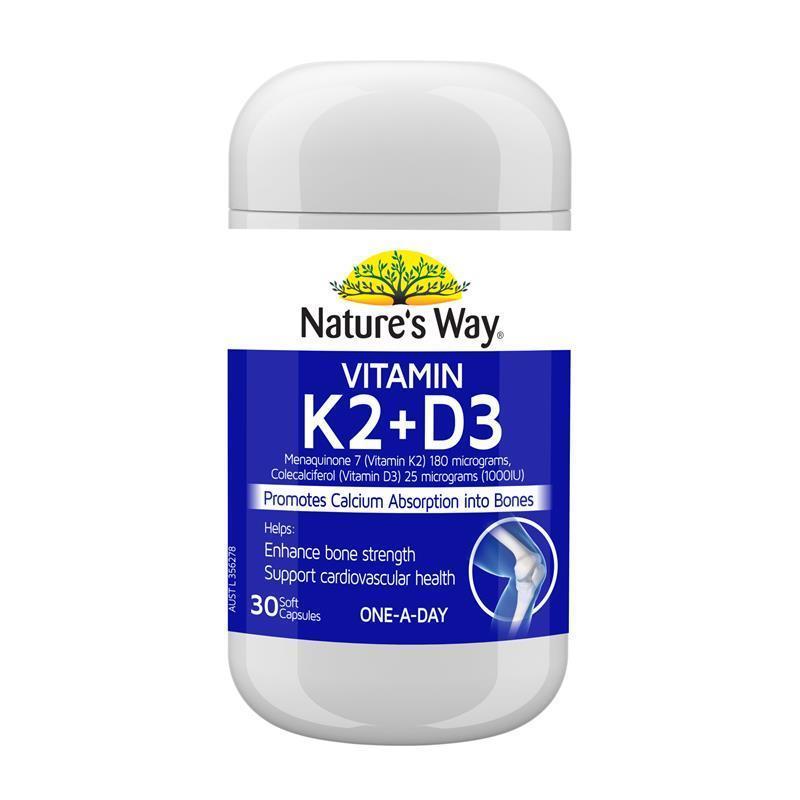 <b>네이쳐스웨이</b> 오스테오 K <b>비타민 K2</b> D3 180mcg 30캡슐