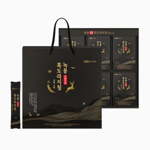 [리뷰포인트 1천원]삼진제약 녹용 구증구포 흑도라지청 진액 스틱 60포X1박스(2개월분) 농축액 액기스 프리미엄 부모님 선물세트