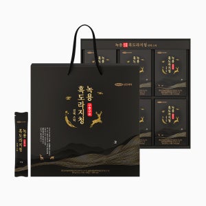 삼진제약 녹용 구증구포 흑도라지청 진액 스틱 60포X1박스(2개월분) 농축액 액기스 프리미엄 부모님 선물세트