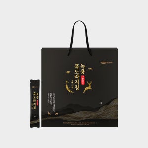 삼진제약 녹용 구증구포 흑도라지 청 진액 스틱 2개월분 60포X1박스 농축액 액기스 프리미엄 부모님 선물세트