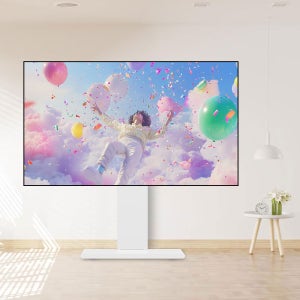 TV스탠드 대형 티비거치대 삼성 LG 호환 M7 브라켓 75인치 85인치 화이트