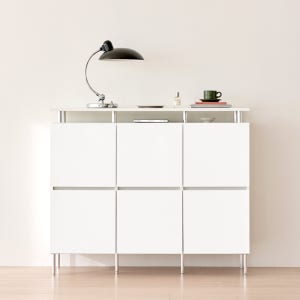 로아 수납장 모듈 다용도 거실 맘마존 (다리형/상판형) 1200, 2단, 화이트