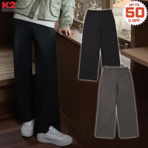 K2 세미 와이드 팬츠 여성 데일리 수지 바지