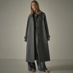 [파사드패턴] 캐시미어 발마칸 코트_charcoal