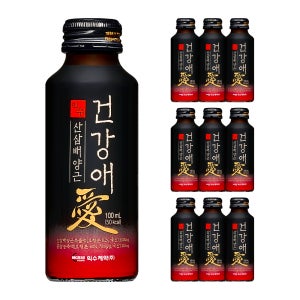 익수제약 건강애 산삼배양근 100ml 산삼진액 홍삼 10개입, 1개