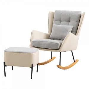 흔들의자 패브릭 쿠션 안락 스윙체어 인테리어 디자인 레아스윙체어