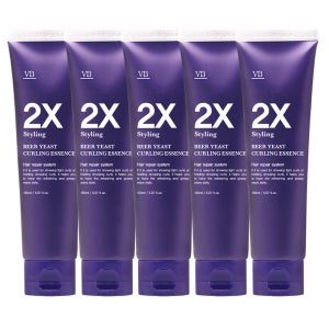 비바스 맥주효모 2X 컬링 에센스 모발 볼륨 헤어 컬 크림 150ml, 5개