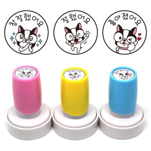 [만년도장] 뉴캐릭터 라라 칭찬스탬프 (3종 세트)