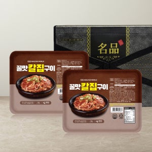 꿀맛나는세상 꿀맛칼집구이 (선물세트) 1kg x2팩 간장 돼지 불고기 두루치기