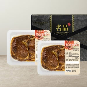 꿀맛나는세상 꿀맛칼집구이 (선물세트) 1.2kg x2팩 간장 돼지 불고기 두루치기