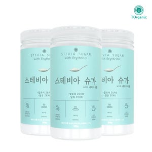[쓴맛잡은] 효소처리스테비아 설탕 대체 당 에리스리톨 500g, 3개