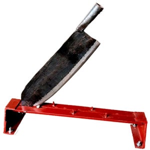 에스셀러 대형작두 약재절단기 여물 건초자르기 줄기 잔디커터기 망간강강철