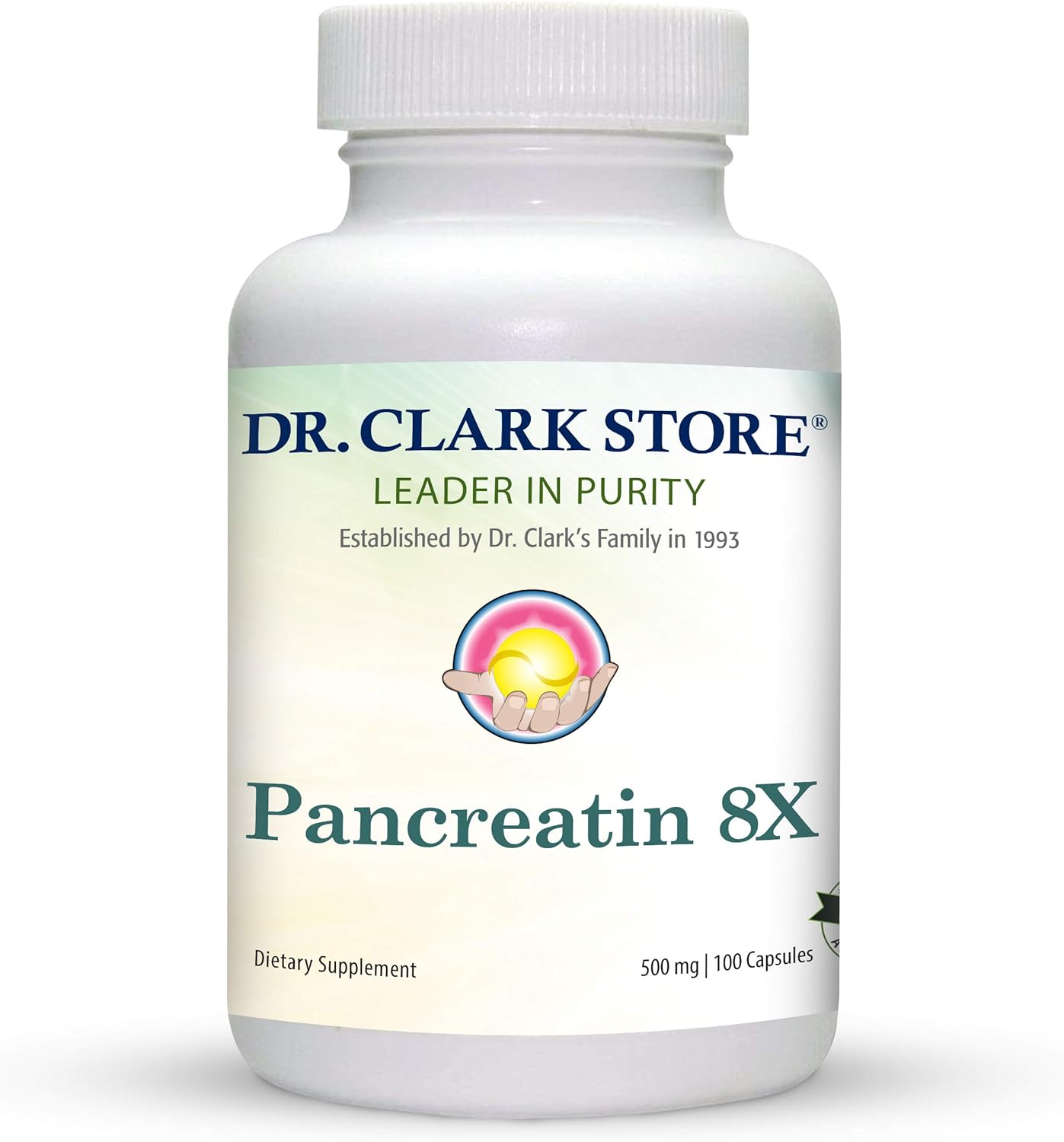 Dr Clark Store 판크레아틴 8X 500mg 100캡슐