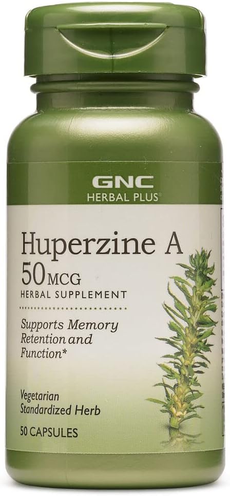 GNC Herbal Plus Huperzine A <b>후퍼진</b> 50<b>MCG</b> 50캡슐