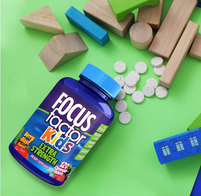 Focus Factor 포커스 팩터 키즈 어린이 멀티비타민 120츄어블 종합비타민