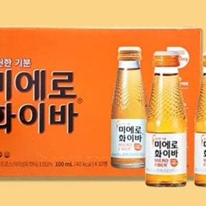 현대약품 미에로 화이바 마시는 비타민 식이섬유 사무실 음료 100ml x 10병