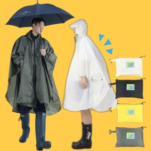 판초우의 만능 우비 패커블 레인코트 비옷