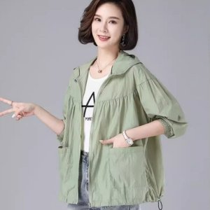 여자 초경량 얇은 바람막이 후드 집업 가벼운 여름 시원한 캐주얼 윈드브레이커 자켓 간절기