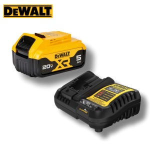 디월트 20V 5.0Ah 배터리 DCB184 + 디월트 충전기 DCB1104