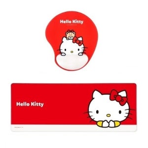 산리오 손목보호 마우스쿠션패드 기본장패드 2종 세트 - 헬로키티