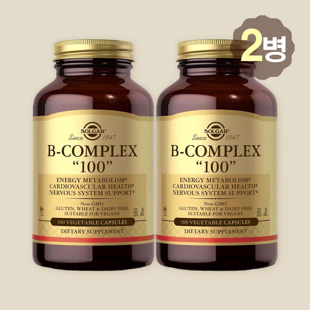 솔가 비타민B 컴플렉스100 B-Complex 100캡슐, 2개