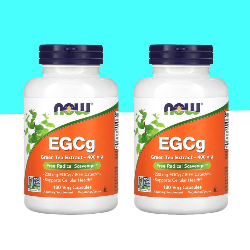 <b>나우푸드</b> EGCg 녹차 추출물 폴리페놀 <b>카테킨</b> 400mg 베지 180캡슐, 2개