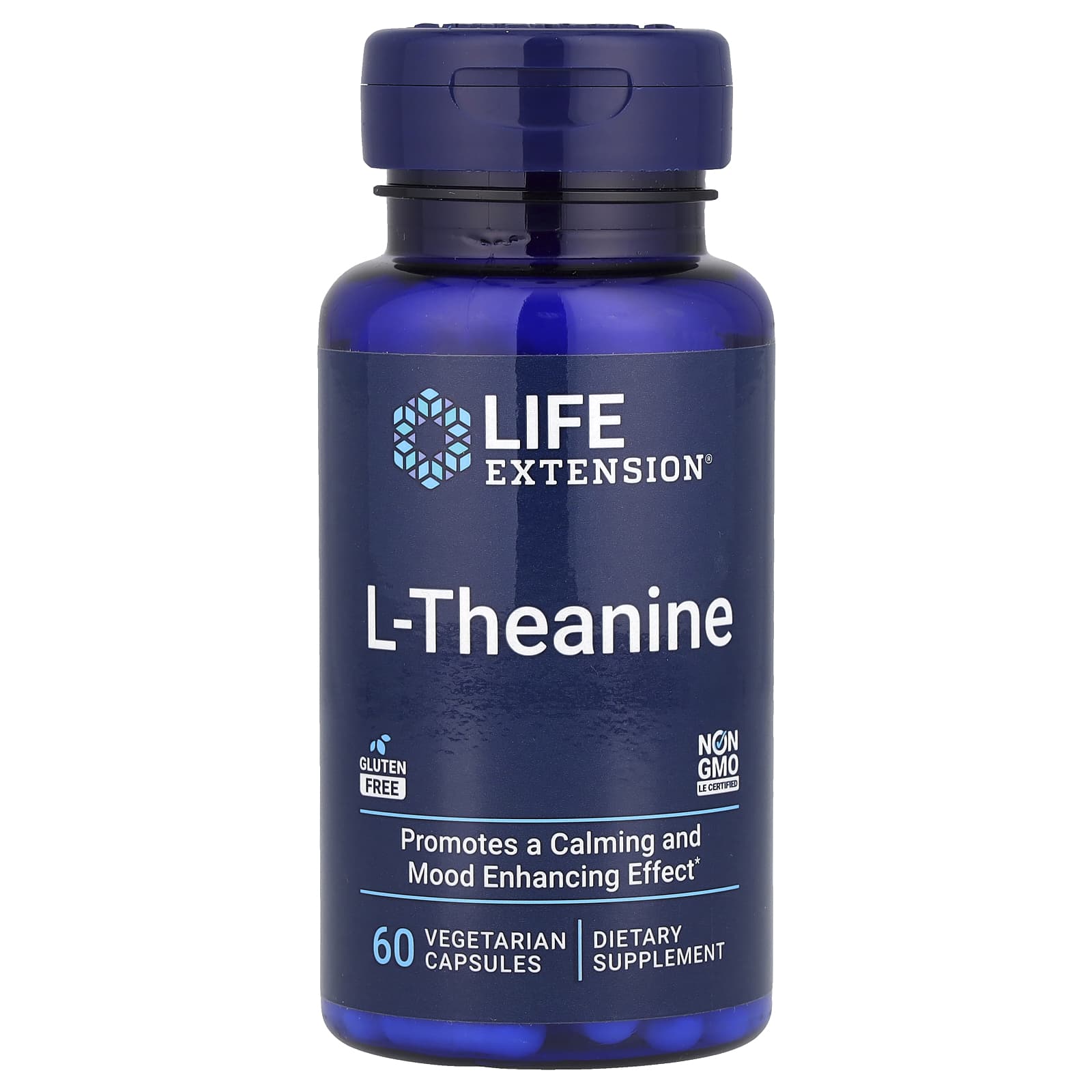 라이프익스텐션 <b>엘</b> <b>테아닌 200mg</b> 60캡슐 알파웨이브 <b>L-Theanine</b>