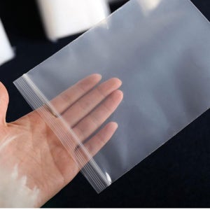 지퍼백 미니 소형 대형 투명 PE 두꺼운 지퍼팩 24x34x0.1t, 100매, 1개