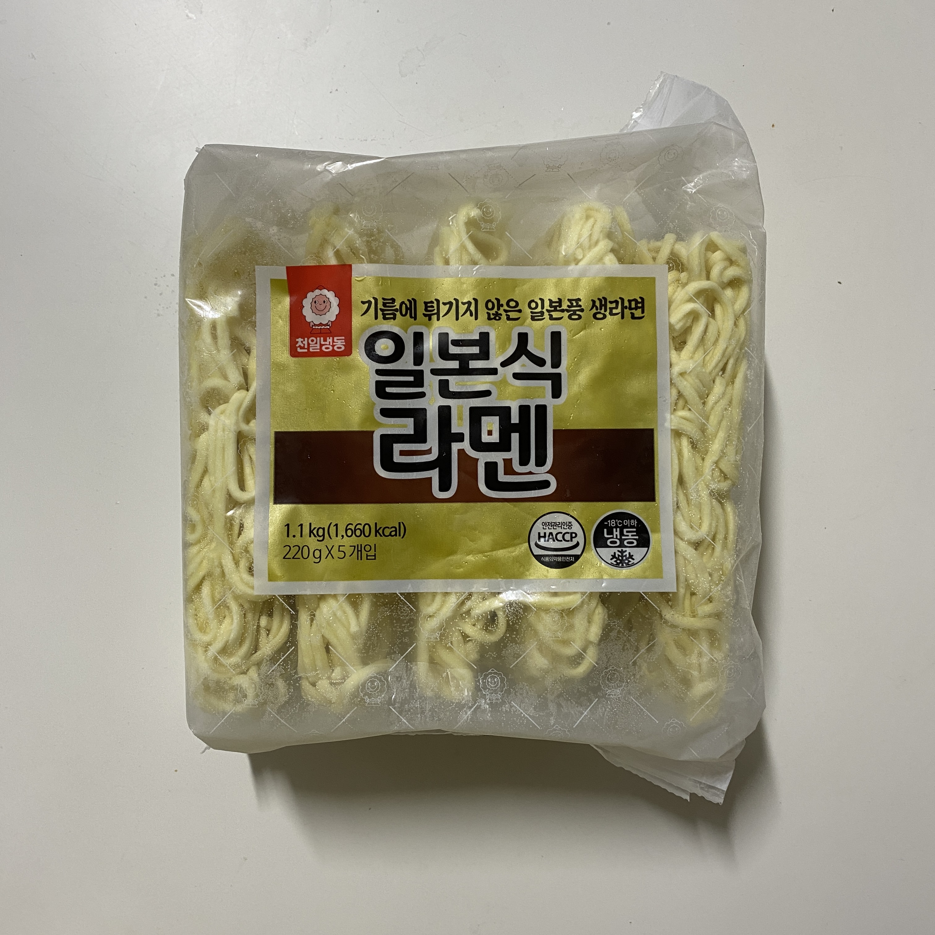 천일식품 일본식라멘 성분 분석