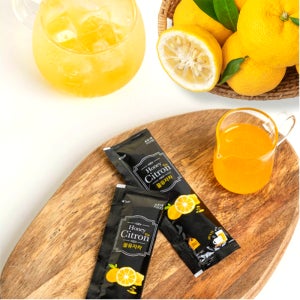 아리푸드 고흥 꿀유자차 액상 스틱 수제 유자청 30g 50개