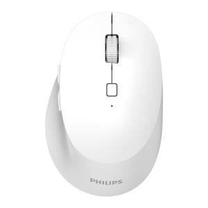 필립스 멀티페어링 저소음 5버튼 무선 마우스 SPK7607 화이트
