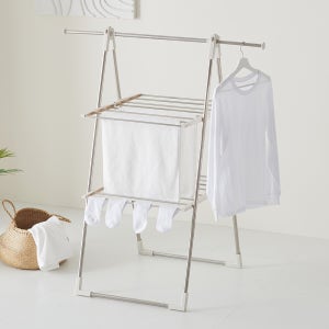 파리지앵 튼튼한빨래건조대 원룸 수건 건조대 더블플러스