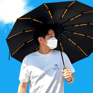 라떼라떼 남자양산 암막 3단 반자동 자외선차단 양산 양우산 12살