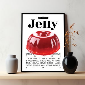 젤리포스터 인테리어포스터 힙한 그림 사진 방꾸미기 집꾸미기 거실액자 a3