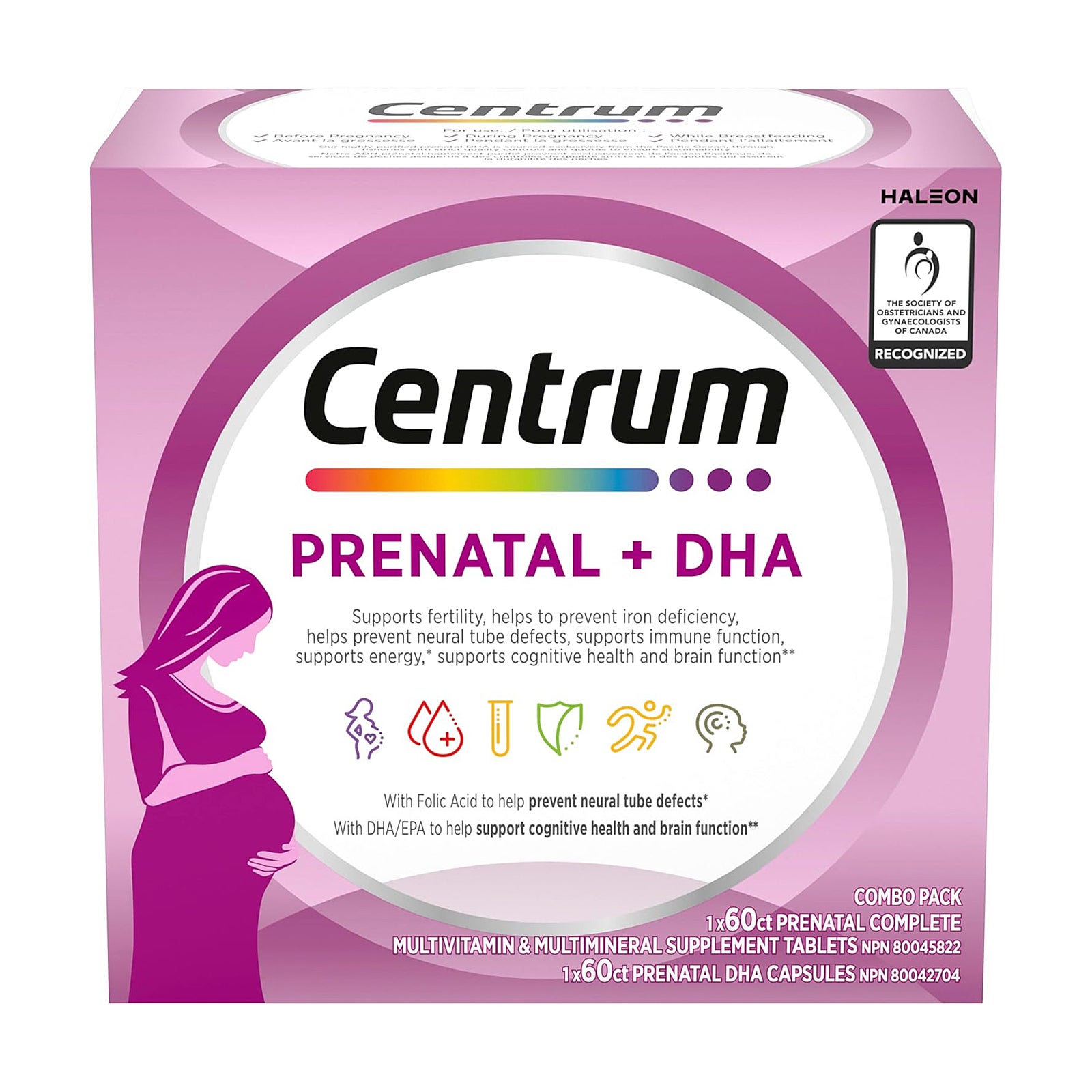 <b>센트룸</b> 프리네이탈 + <b>DHA</b> 60+60 (120정)