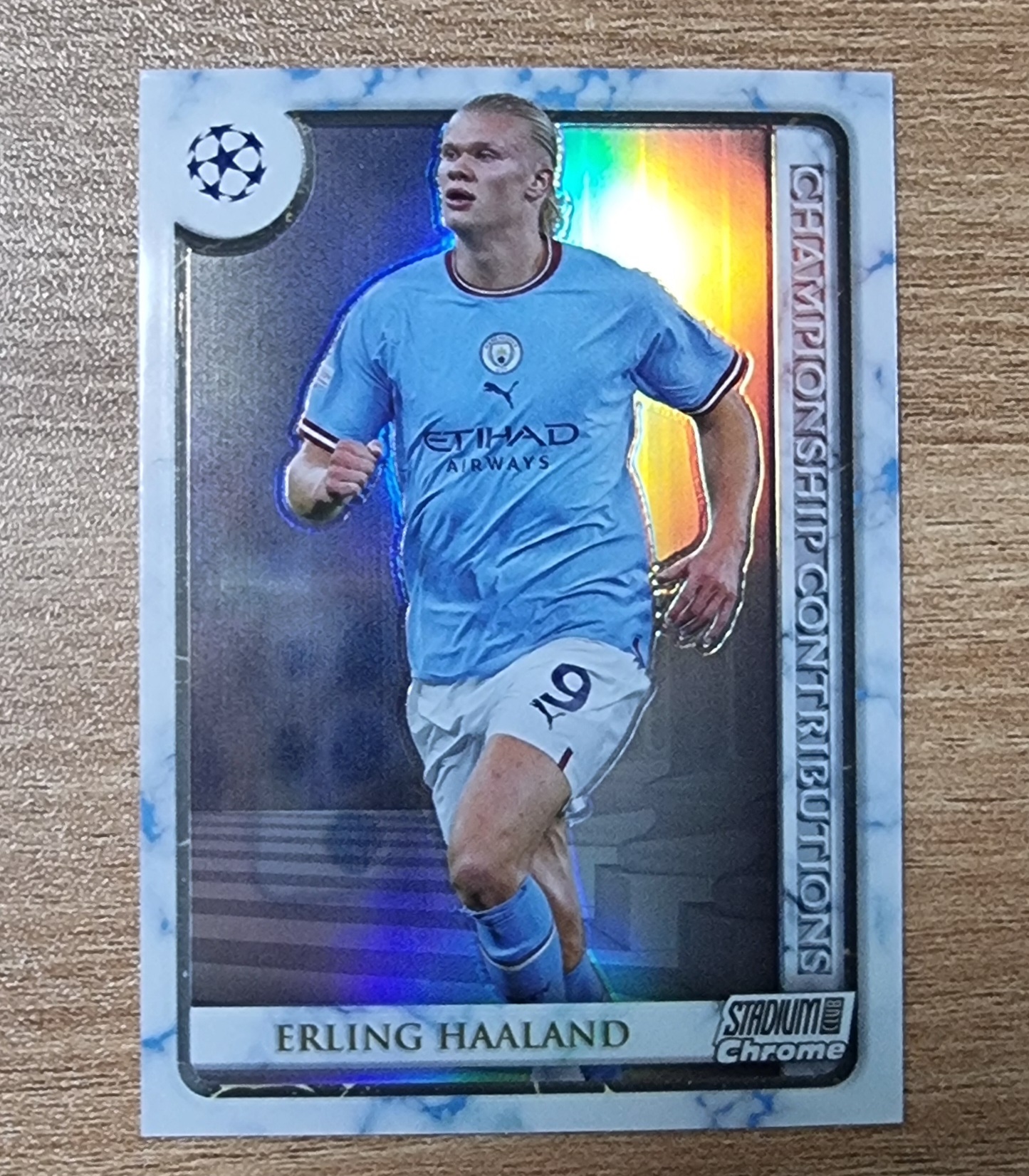 엘링 홀란드 2022-23 Stadium Club Chrome UEFA Championship Contributions 홀란 CCEH 축구카드