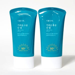 식물나라 가벼운 수분 선 젤 60ml(SPF50+) 2개