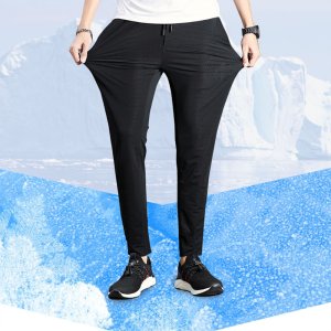 남자 남성 기능성 여름 아이스 쿨 메쉬 통풍 스판 냉감 냉장고 작업복 등산 바지 하의 팬츠