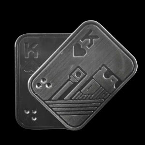 피젯스피너 포커 카드 메탈 푸쉬 카드 키덜트 장난감 브론즈 올드 K 푸시 카드